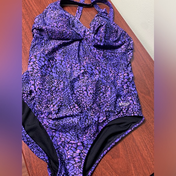 Speedo | Purple One Piece Swimsuit- 10 - Picture 4 of 7